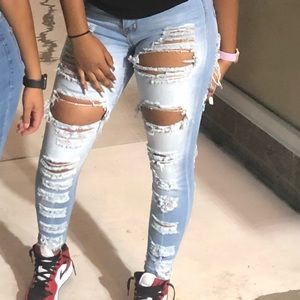 Ripped Blue jeans